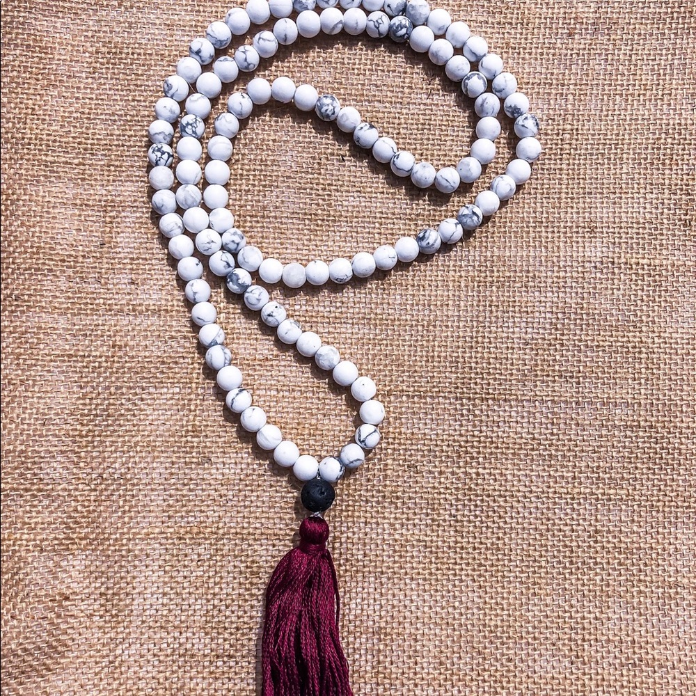 Howlite Mala- 108 beads